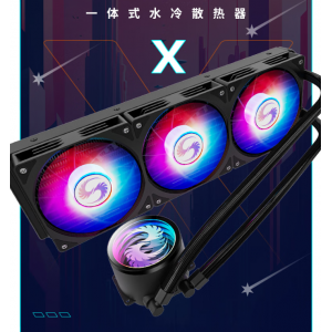 长城（Great Wall）LOP 星凰X360黑一体式水冷散热器（14700K和9700X佳选/ARGB/千层镜/PWM/隐藏走线/支持1700/AM5）